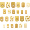 Japan San-X Nail Tips - Rilakkuma : Brown - 2