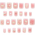 Japan San-X Nail Tips - Korilakkuma : Pink - 2