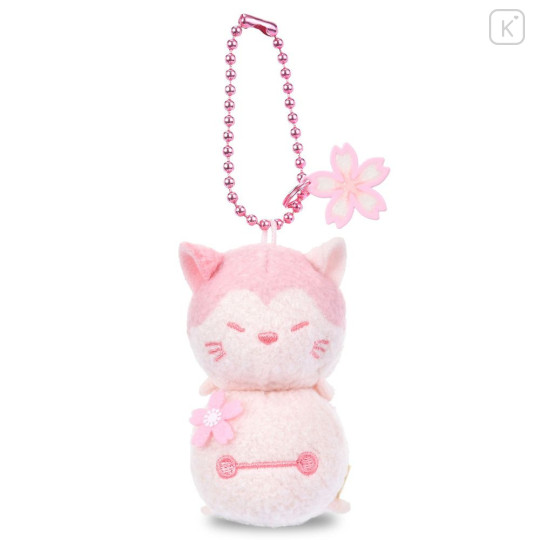 Japan Disney Store Tsum Tsum Plush Keychain - Baymax : Cherry Blossom - 2
