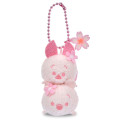 Japan Disney Store Tsum Tsum Plush Keychain - Piglet & Pooh : Cherry Blossom - 2