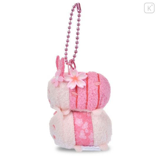 Japan Disney Store Tsum Tsum Plush Keychain - Piglet & Pooh : Cherry Blossom - 3
