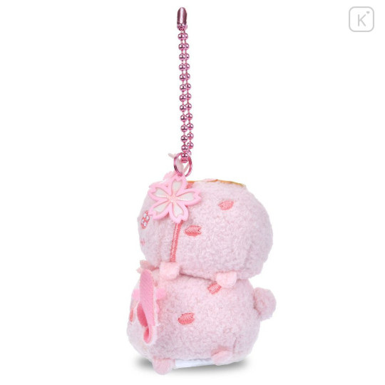 Japan Disney Store Tsum Tsum Plush Keychain - Scrump & Stitch : Cherry Blossom - 3