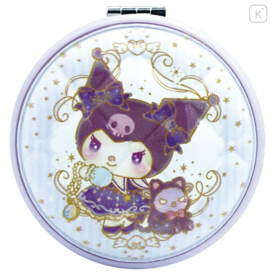 Japan Sanrio Puffy Mirror - Kuromi - 1
