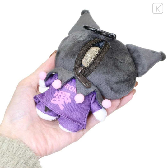 Japan Sanrio Mini Pouch - Kuromi : Youth Cheer Squad Student Uniform - 2