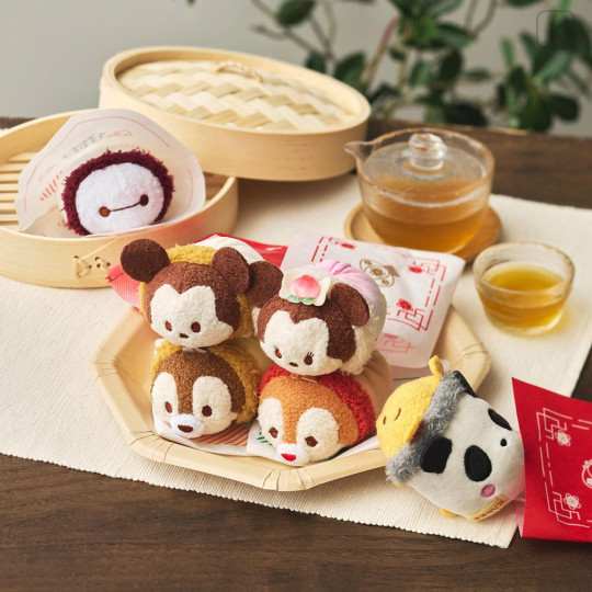 Japan Disney Store Tsum Tsum Mini Plush (S) - Mickey : Steamed Bun Sweet Bean Jam - 4