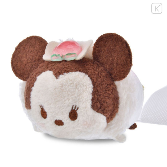 Japan Disney Store Tsum Tsum Mini Plush (S) - Minnie : Steamed Bun Peach - 2