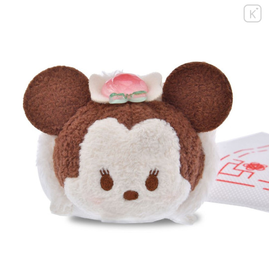 Japan Disney Store Tsum Tsum Mini Plush (S) - Minnie : Steamed Bun Peach - 6