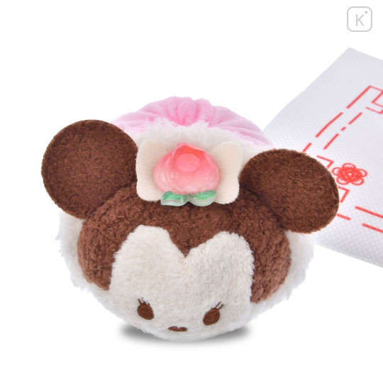Japan Disney Store Tsum Tsum Mini Plush (S) - Minnie : Steamed Bun Peach - 7