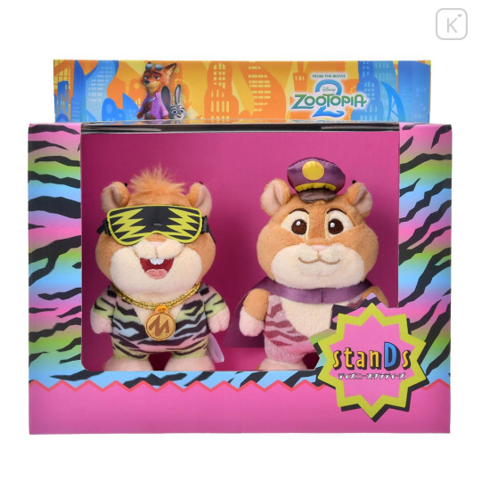 Japan Disney Store StanDs Plush Toy - Zootopia 2 : Lemming Businessman Self-Standing - 1