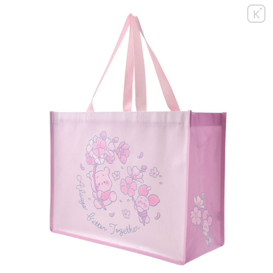 Japan Disney Store Shopping Tote Bag - Piglet & Pooh : Sakura Collection 2026 Always Better Together - 2