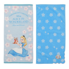 Japan Disney Store Face Towel Set - Alice in Wonderland : Sakura Blue