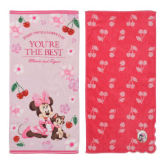 Japan Disney Store Face Towel Set - Minnie : Sakura Cherry You're The Best