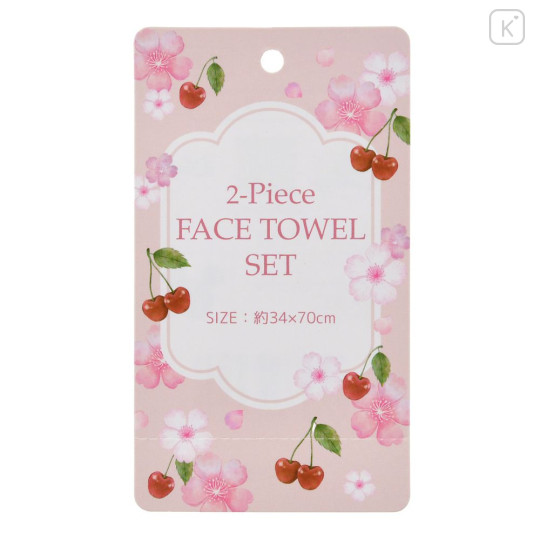 Japan Disney Store Face Towel Set - Minnie : Sakura Cherry You're The Best - 8