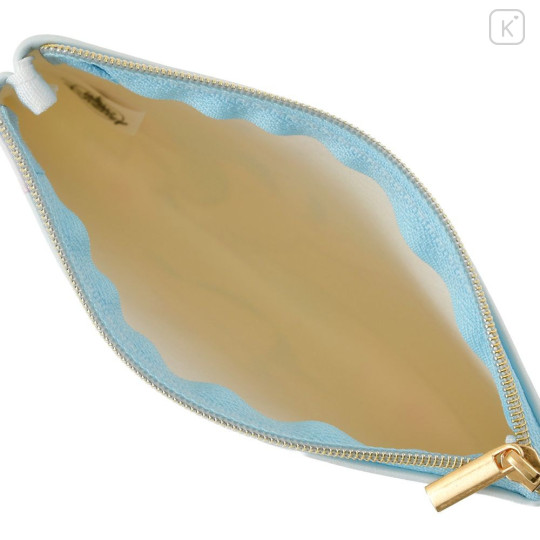 Japan Disney Store Flat Pouch - Alice in Wonderland : Sakura Blue - 4