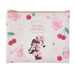 Japan Disney Store Flat Pouch - Minnie : Sakura Cherry You're The Best