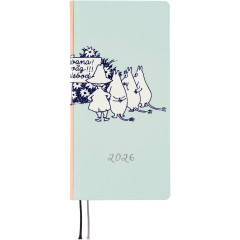Japan Hobonichi Techo Weeks Hardcover Horizontal Japanese - Moomin : To the Outdoor Dance Hall / 2026 Jan / Mon Start