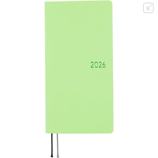 Japan Hobonichi Techo Weeks Softcover Horizontal Japanese - Smooth Melon Sorbet / 2026 Jan / Mon Start - 1