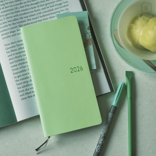 Japan Hobonichi Techo Weeks Softcover Horizontal Japanese - Smooth Melon Sorbet / 2026 Jan / Mon Start - 3
