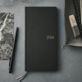 Japan Hobonichi Techo Weeks Softcover Horizontal Japanese - Paper Series Black Gingham / 2026 Jan / Mon Start - 3