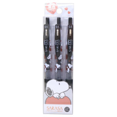 Japan Peanuts Sarasa Clip Gel Pen Set - Snoopy & Woodstock : Love