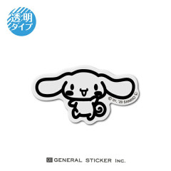 Japan Sanrio Line Art Transparent Sticker - Cinnamoroll