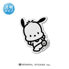 Japan Sanrio Line Art Transparent Sticker - Pochacco