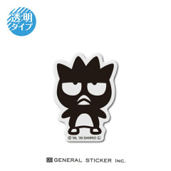 Japan Sanrio Line Art Transparent Sticker - Badtz-maru