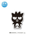 Japan Sanrio Line Art Transparent Sticker - Badtz-maru - 1