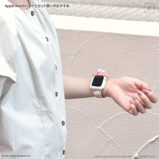 Japan Peanuts Apple Watch 41/40mm Silicone Case - Snoopy : White - 6