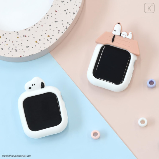 Japan Peanuts Apple Watch 41/40mm Silicone Case - Snoopy : White - 7