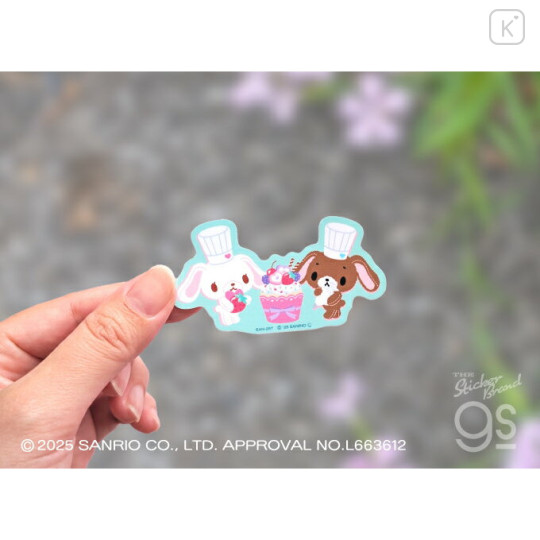 Japan Sanrio Die-cut Mini Sticker - Sugarbunnies : Cookie - 2