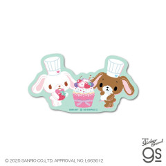 Japan Sanrio Die-cut Mini Sticker - Sugarbunnies : Cupcake