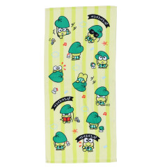 Japan Sanrio Jacquard Face Towel - Keroppi : Hide and Seek