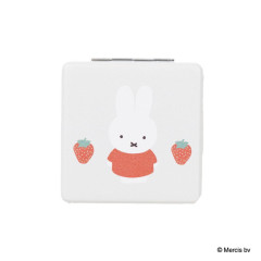 Japan Miffy 2-sided Compact Mirror - Miffy : Red & Pink Strawberry