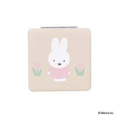Japan Miffy 2-sided Compact Mirror - Miffy : Red & Pink Tulip