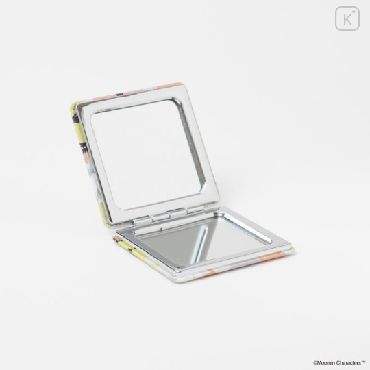 Japan Moomin 2-sided Compact Mirror - Little My : Flora Kukkia Grey - 3