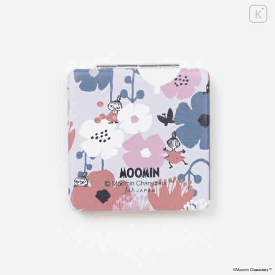 Japan Moomin 2-sided Compact Mirror - Little My : Flora Kukkia Blue - 2