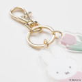 Japan Miffy Acrylic Keychain 2 Charm - Miffy : Red & Pink Tulip - 3