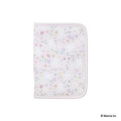 Japan Miffy Medicine Handbook Travel Passport Case - Miffy : Floral Face B