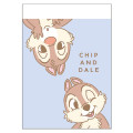 Japan Disney Mini Notepad - Chip & Dale : Wink Blue - 1
