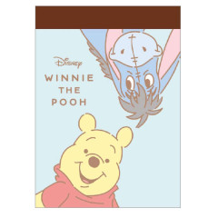 Japan Disney Mini Notepad - Eeyore & Pooh : Mint