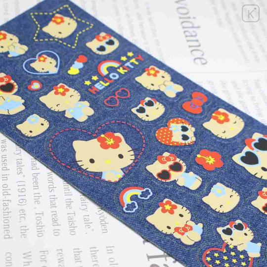 Japan Sanrio Sticker - Hello Kitty : Denim Sunburn - 2