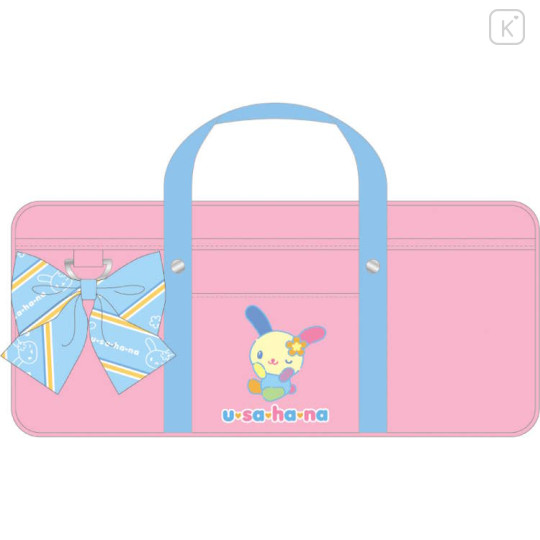 Japan Sanrio School Bag Style Pencil Case - Usahana : Pink - 1