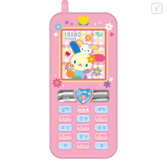 Japan Sanrio Flip Phone Style Pencil Case - Usahana : Pink - 1