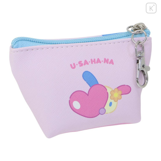 Japan Sanrio Triangular Mini Pouch - Usahana - 2