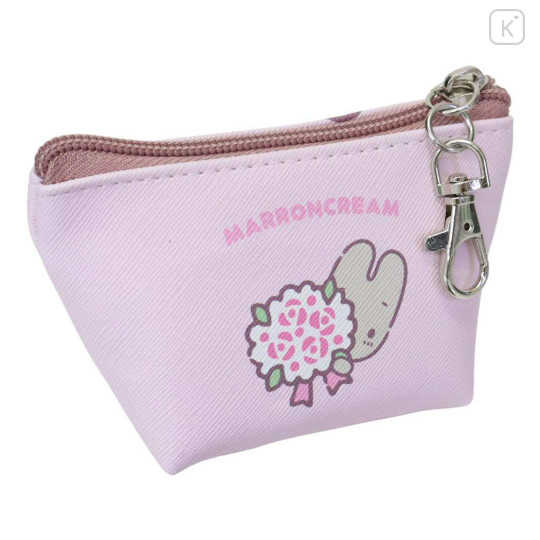 Japan Sanrio Triangular Mini Pouch - Marron Cream - 2