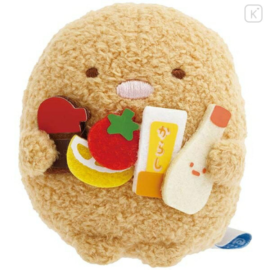 Japan San-X Tenori Plush (SS) - Sumikko Gurashi : Sumikko's Favorite Tonkatsu Fried Pork Cutlet - 1