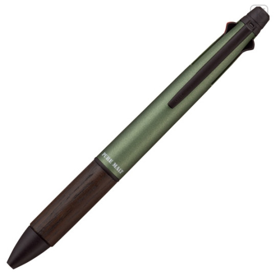 Japan Uni Jetstream Pure Malt 4&1 Multi Ballpoint Pen + Mechanical Pencil - 0.5mm Forest Green - 1
