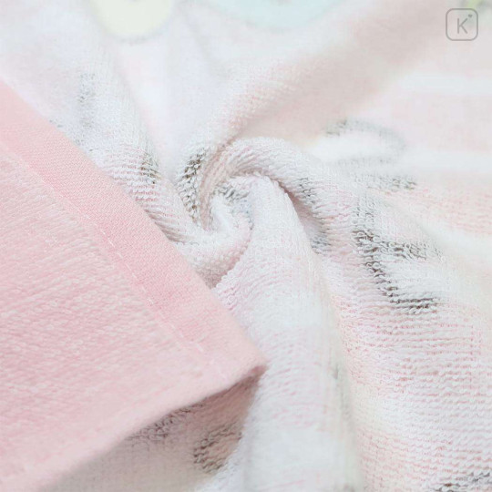 Japan San-X Jacquard Face Towel - Sumikko Gurashi : Pink Stripe - 2