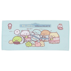 Japan San-X Jacquard Face Towel - Sumikko Gurashi : Hotel Blue